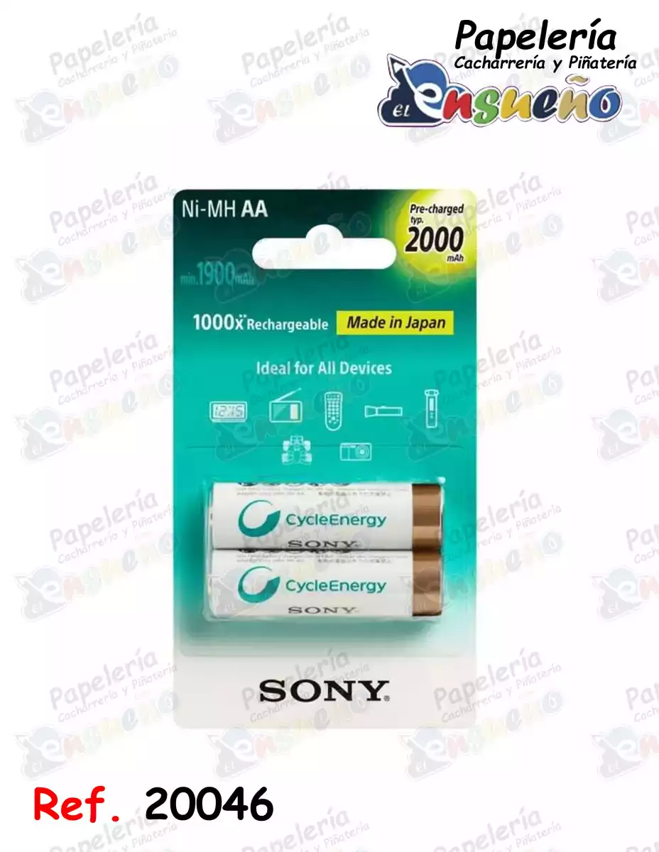 PILA SONY AA RECARGABLE *2