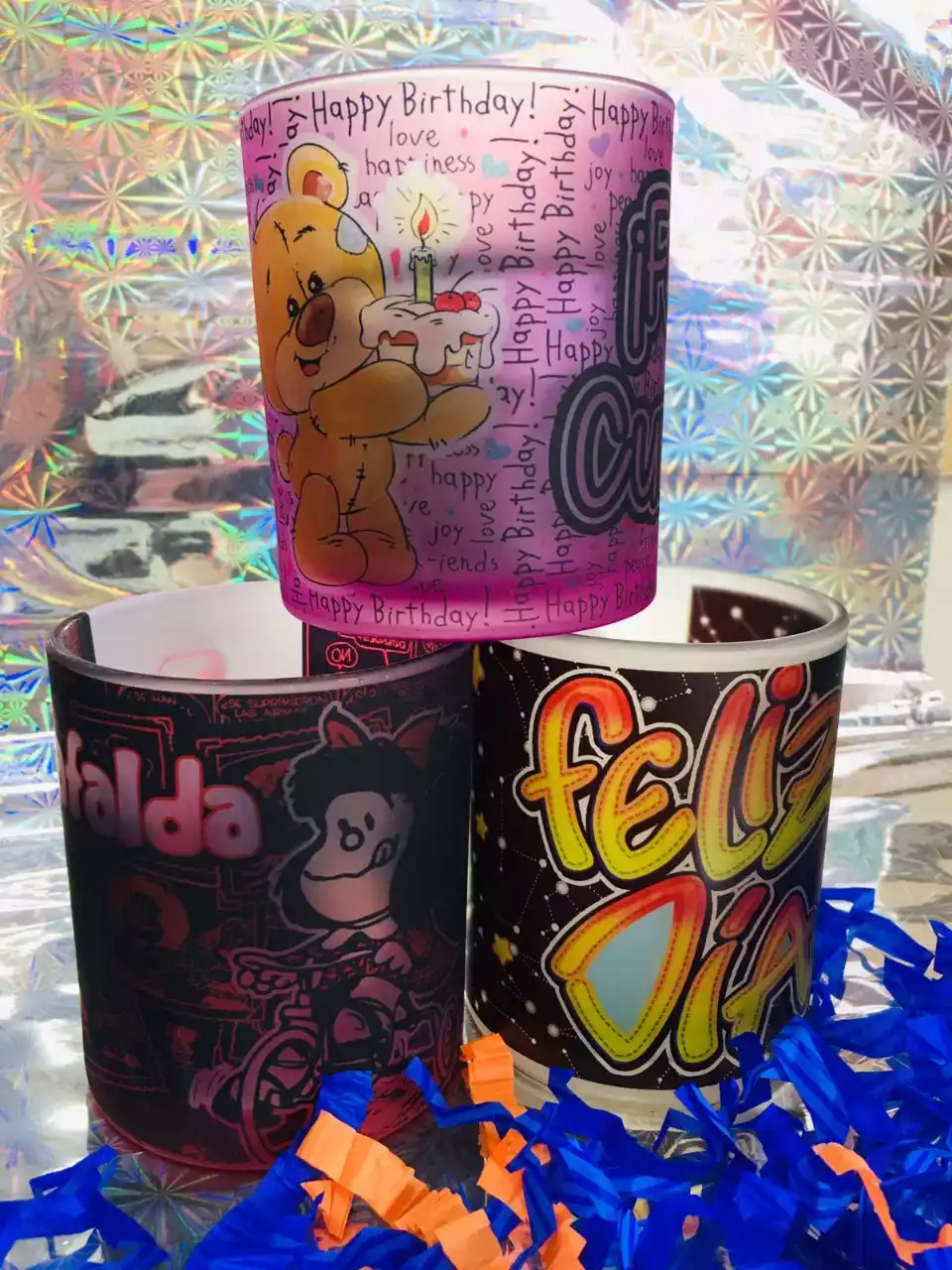 Mug vidrio opalizado