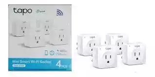 CONECTOR WIFI INTELIGENTE MINI TAPO P100(4 PACK)