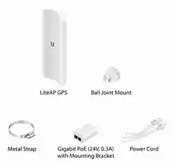 ANTENA ESTACION UBIQUITI 5GHZ AC 17DBI 90GEG LAP-GPS