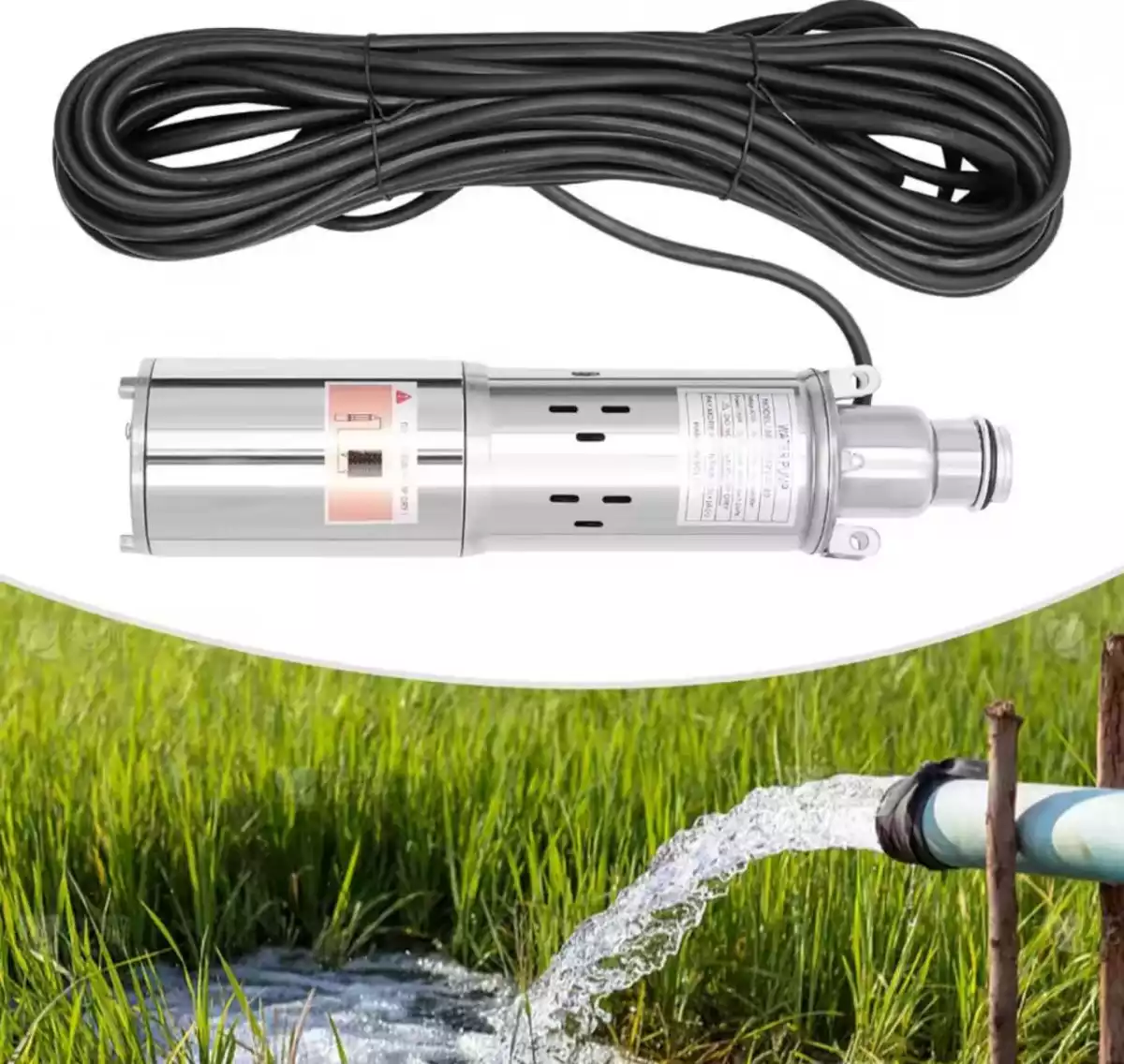 BOMBA SOLAR SUMERGIBLE 12V  180W