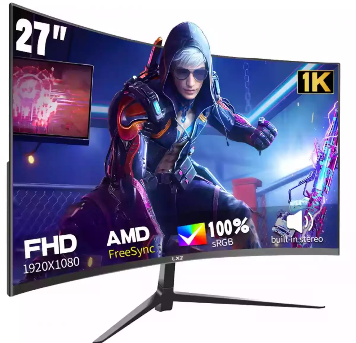 MONITOR CURVO LXZ DE 27 PULGADAS 100HZ 1080P 1800R 75HZ
