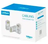 TERMINAL DE RED MACHO RJ45 DAHUA CAT5 SIN ORIFICIO PASANTE CAJA DE 100UNDS