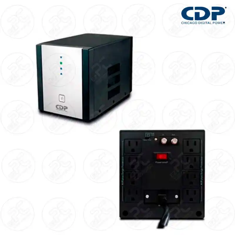 ESTABILIZADOR CDP R-AVR5008 - 5000VA/2500W 8 TOMAS  120A