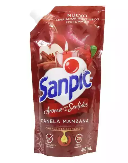 LIMPIA PISOS SANPIC CANELA MANZANA 450ML