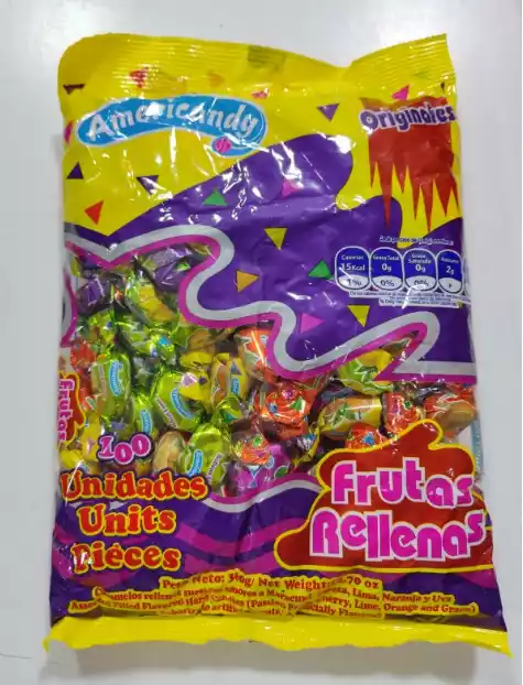 CARAMELOS FRUTAS RELLENAS AMERICANDY X100