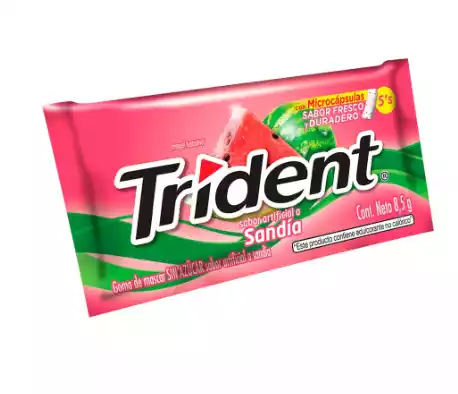 TRIDENT SANDIA 1 PORCIONES 1.8G PAQUETE 60