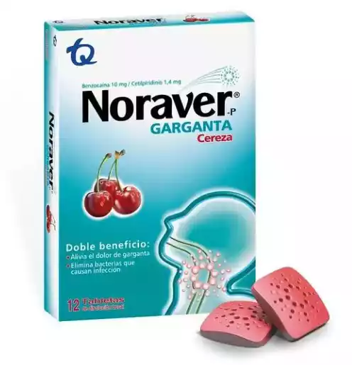 NORAVER GARGANTA CEREZA TABLETA