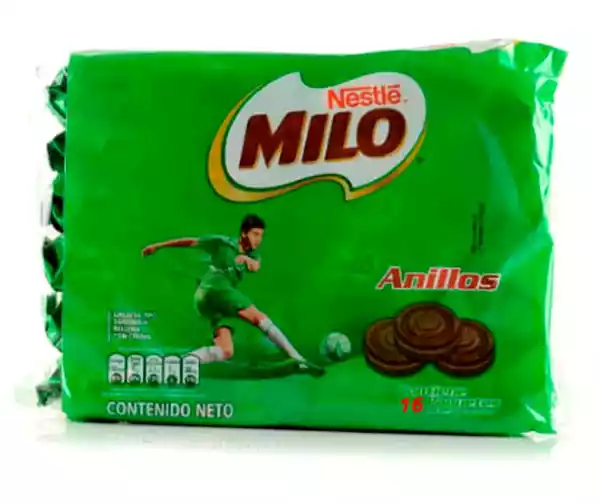 GALLETA MILO ANILLOS 16 PAQUETE X6