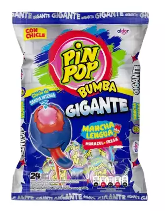 PINPON GIGANTE MANCHA LENGUA PAQUETE X24