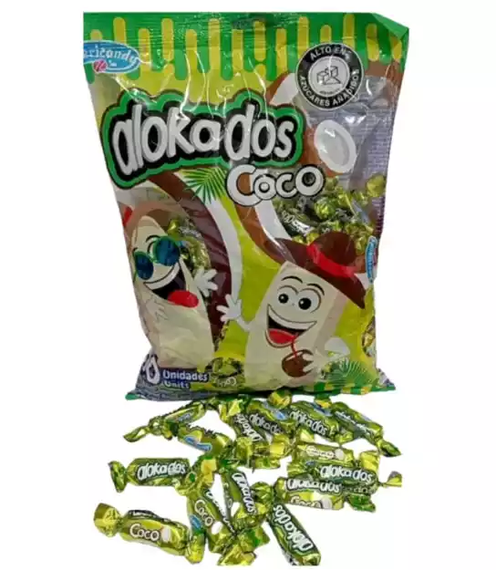 CARAMELOS BLANDOS ALOKADOS COCO PAQUETE 100