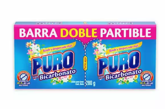 JABON PURO CON BICARBONATO 280G
