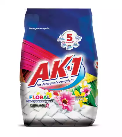 DETERGENTE POLVO AK.1 FLORAL 3900G