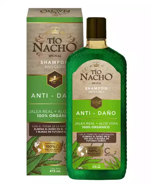 SHAMPOO TIO NACHO ANTI DAÑO JALEA REAL Y ALOE VERA 415ML