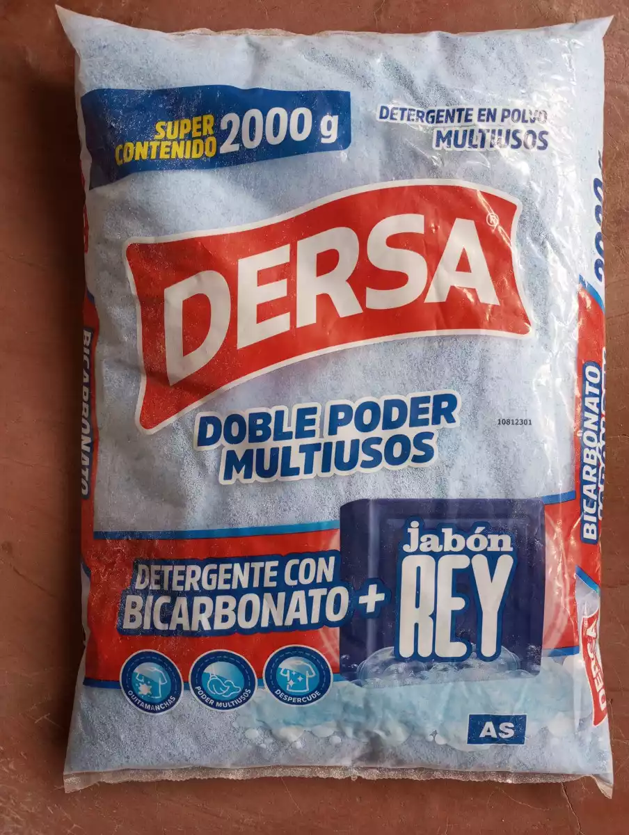 DETERGENTE POLVO DERSA BICARBONATO Y JABON REY 2000G