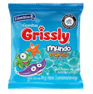 GOMAS GRISSLY SURTIDAS 80G