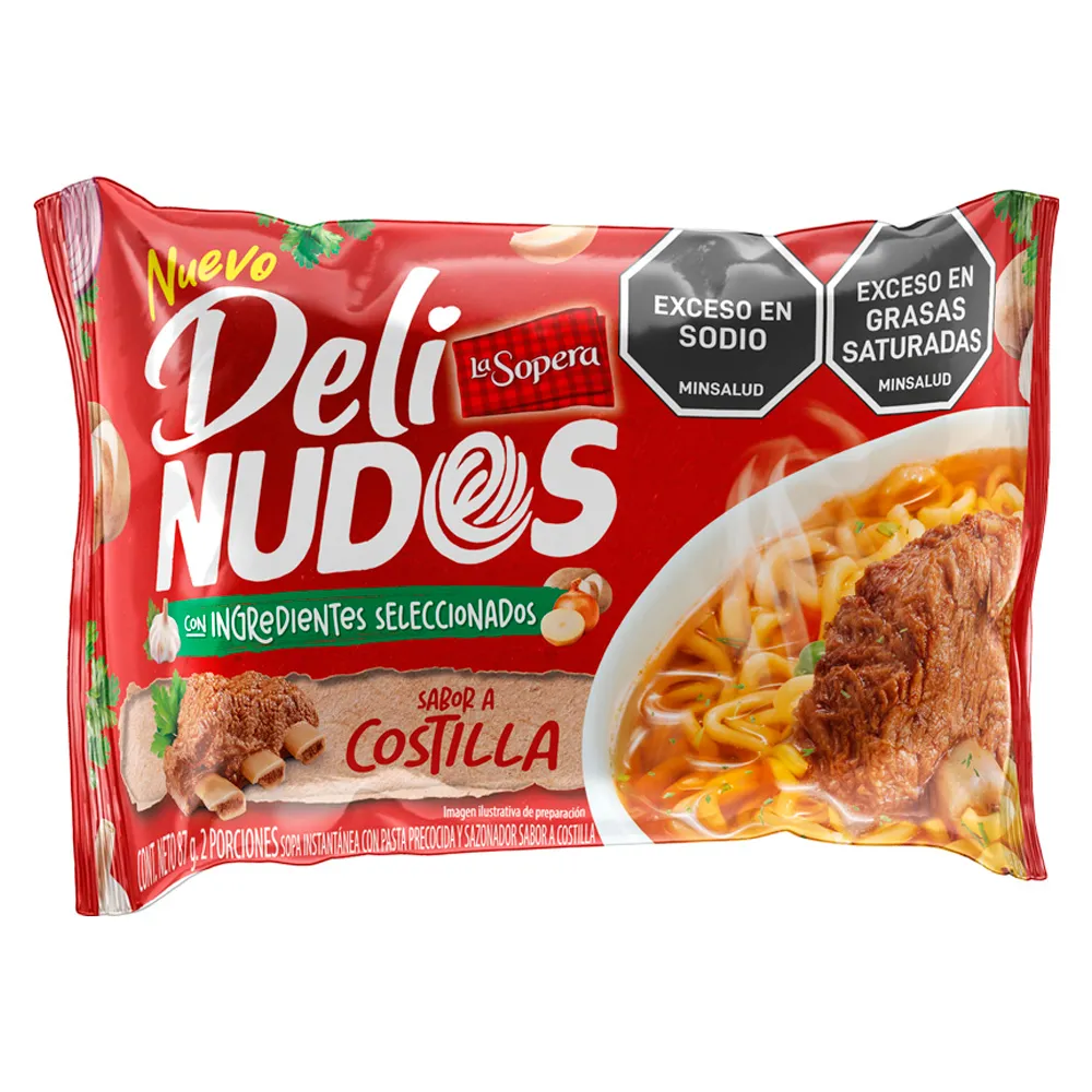 DELI NUDOS SABOR A COSTILLA