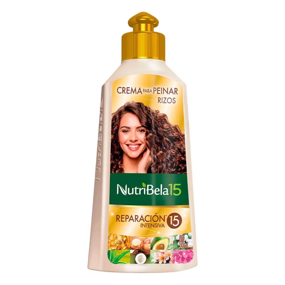 CREMA PARA RIZOS NUTRIBELA15 REPARACION INTENSIVA 300ML