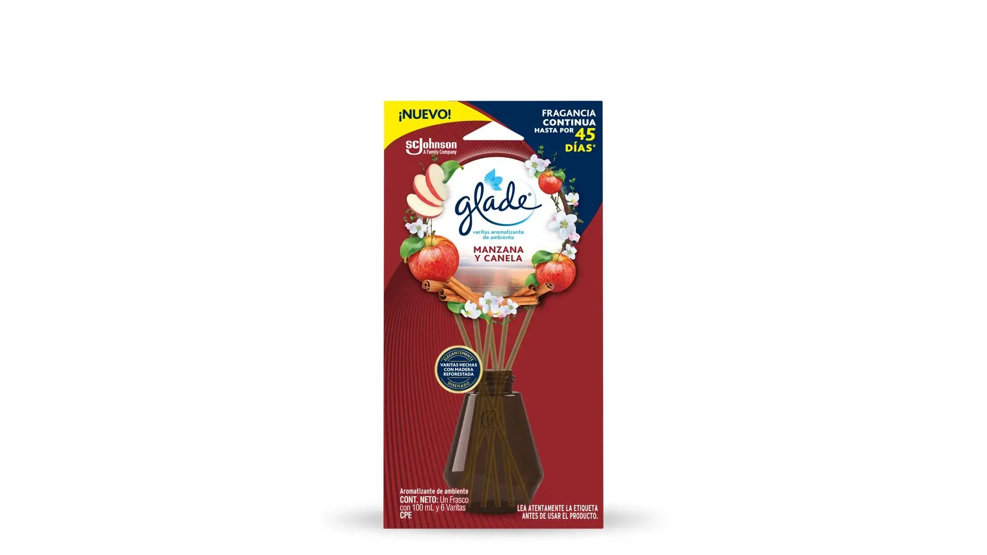 VARITA GLADE DELEITE MANZANA Y CANELA 60 ML