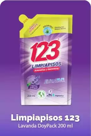 LIMPIAPISOS 123 200ML