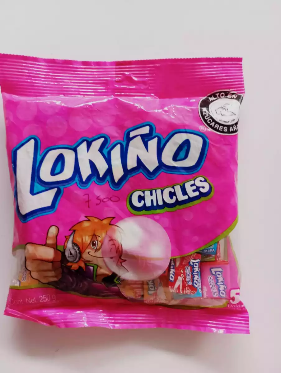CHICLES LOKIÑO PAQUETE 50