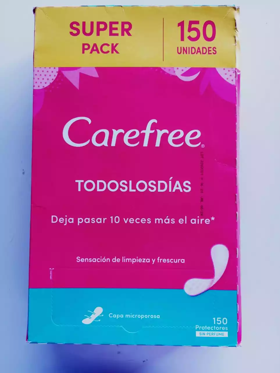 PROTECTORES SIN PERFUME CAREFREE PAQUETE 150