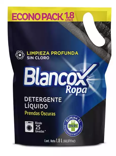 DETERGENTE LIQUIDO BLANCOX ROPA OSCURA 1800ML