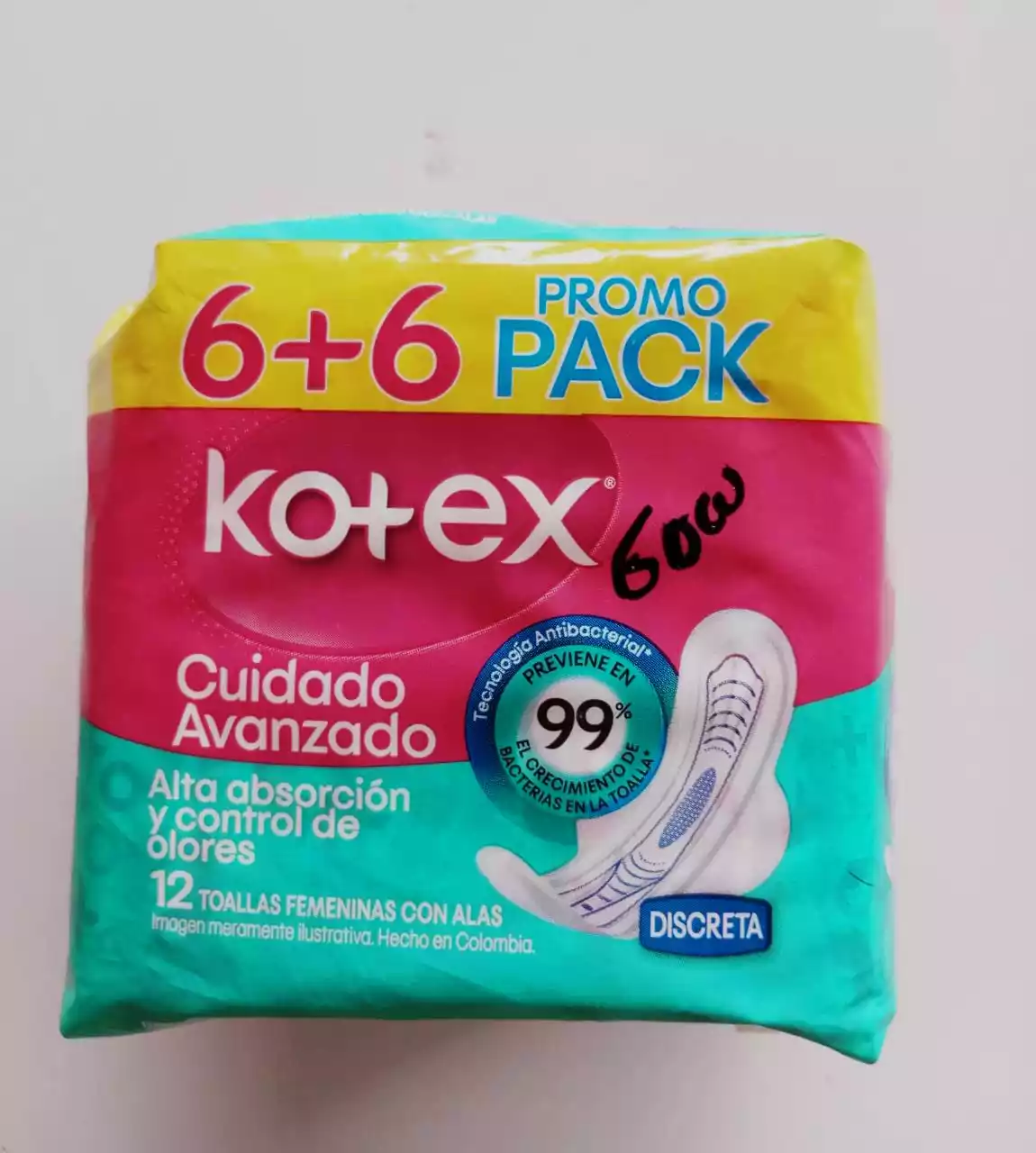 TOALLAS HIGIENICAS CUIDADO AVANZADO KOTEX X12
