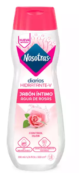 JABON INTIMO DIARIO AGUA DE ROSAS NOSOTRAS 200ML