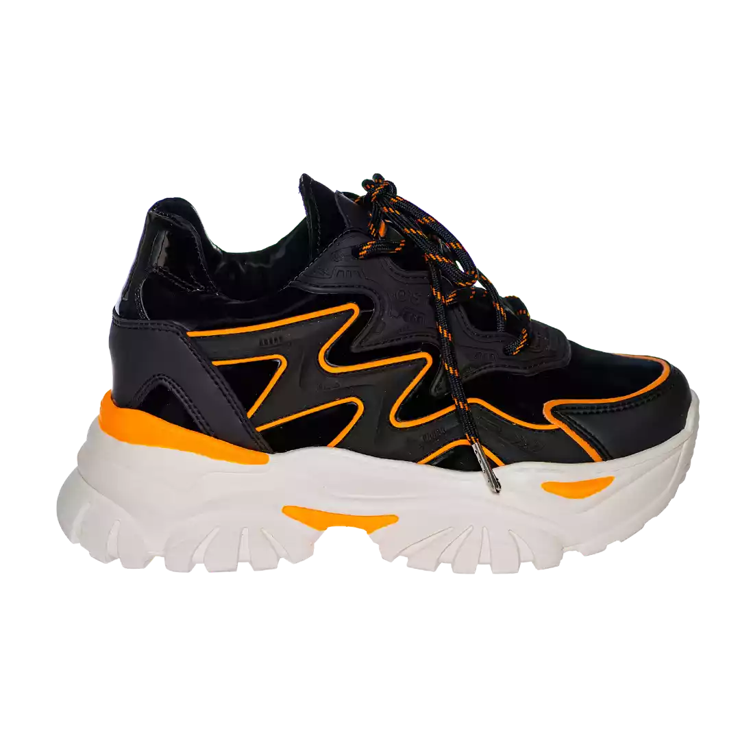 584 BLACK ORANGE WOMEN'S TENNIS TL 37