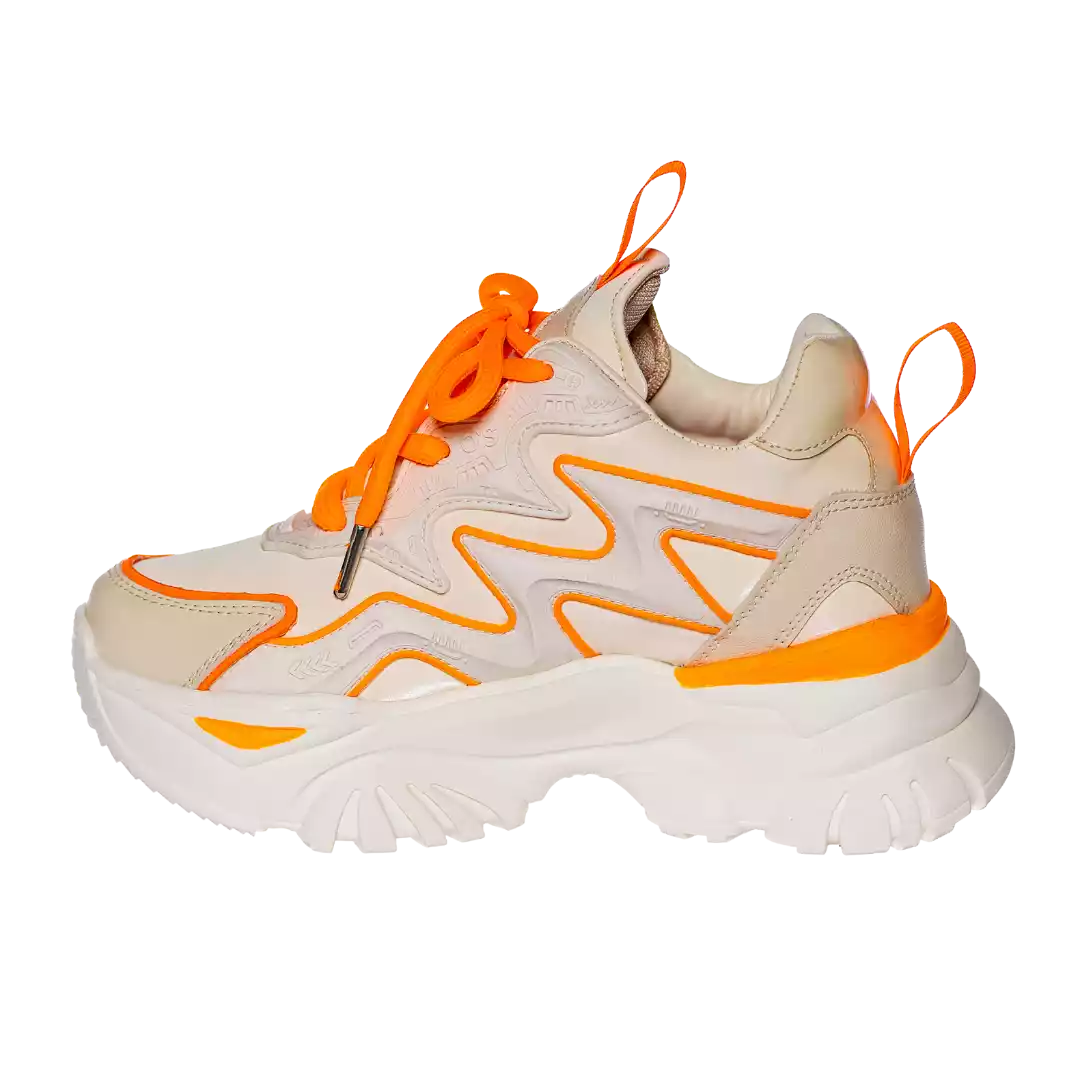 584 WHITE ORANGE WOMEN'S TENNIS TL 37