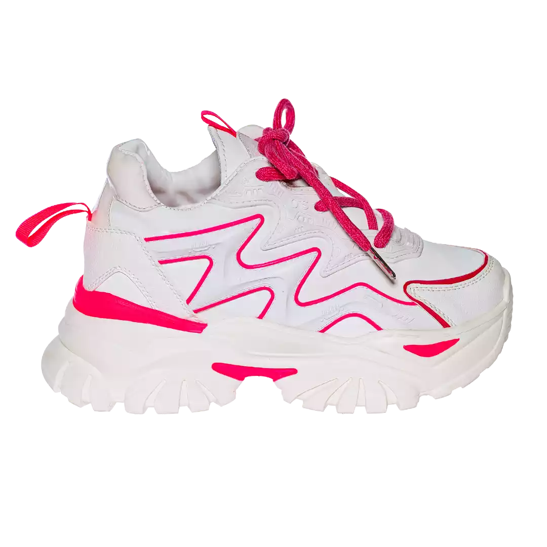 584 WHITE FUCHSIA WOMEN'S TENNIS TL 38